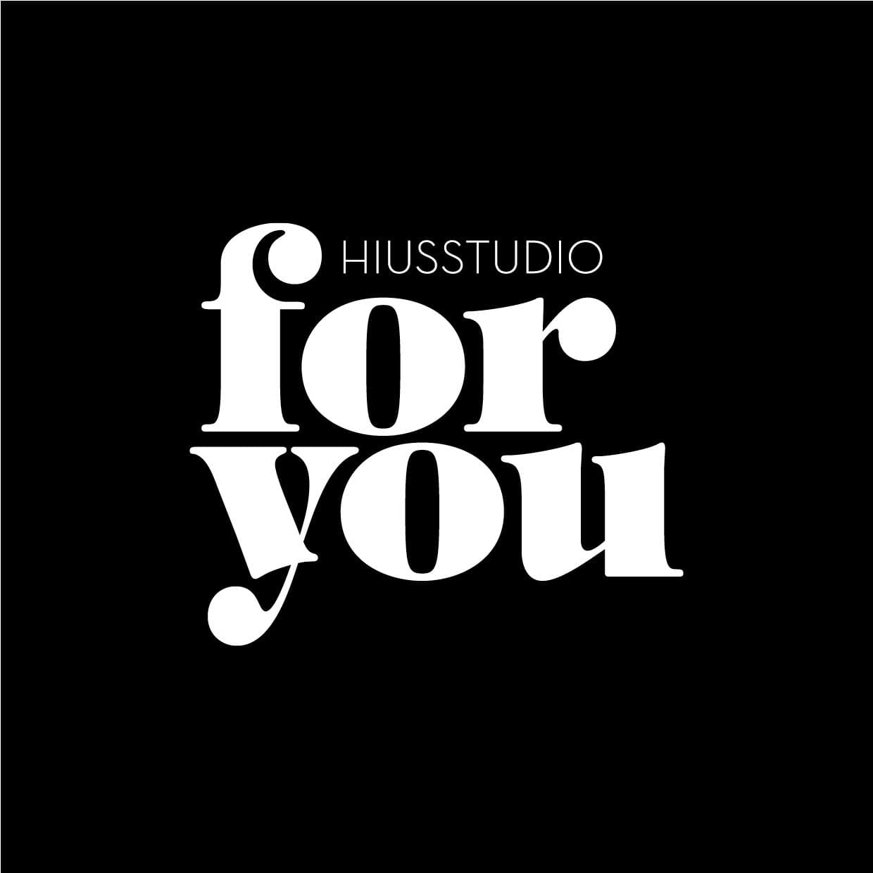For you Hiusstudion logo mustalla pohjalla