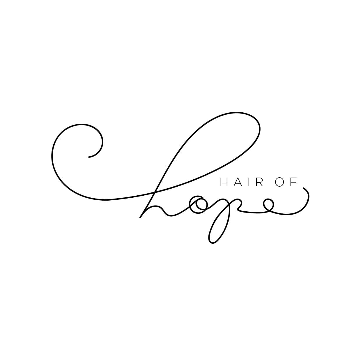 Hair of hope -logo valkoisella pohjalla